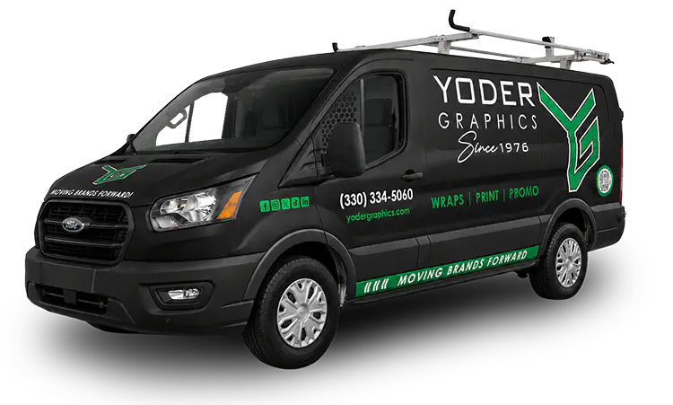 Yoder Graphics branded cargo van wrap
